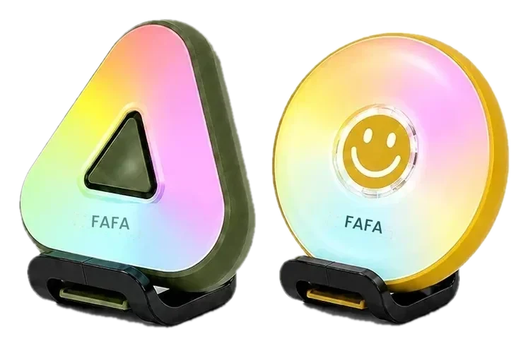 FAFA two-pack: one round and one triangle light